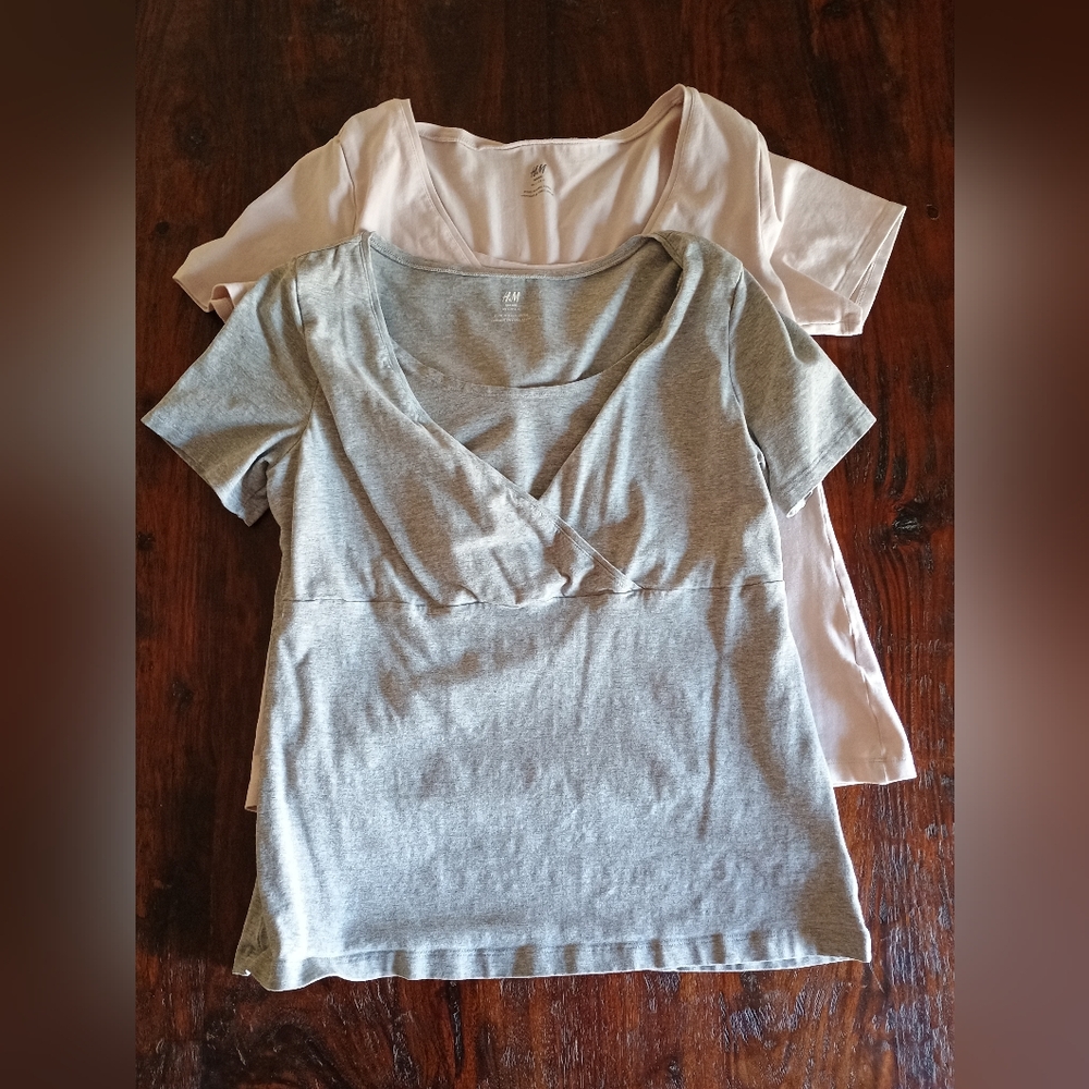 2 H&M Nursing Shirts, L
